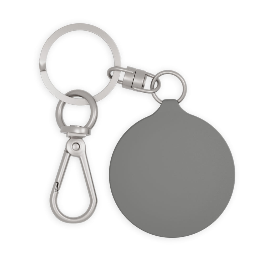 Keyring Tag — Kinship on Wheels Blue Rose Logo Keychain