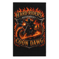 Hard Riders Beaumont Rally Towel — Coon Dawg Motorcycle Flame Design (11x18)