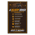 Delivery Driver Rally Towel — Keep It Moving 11x18 Motivational Work Towel