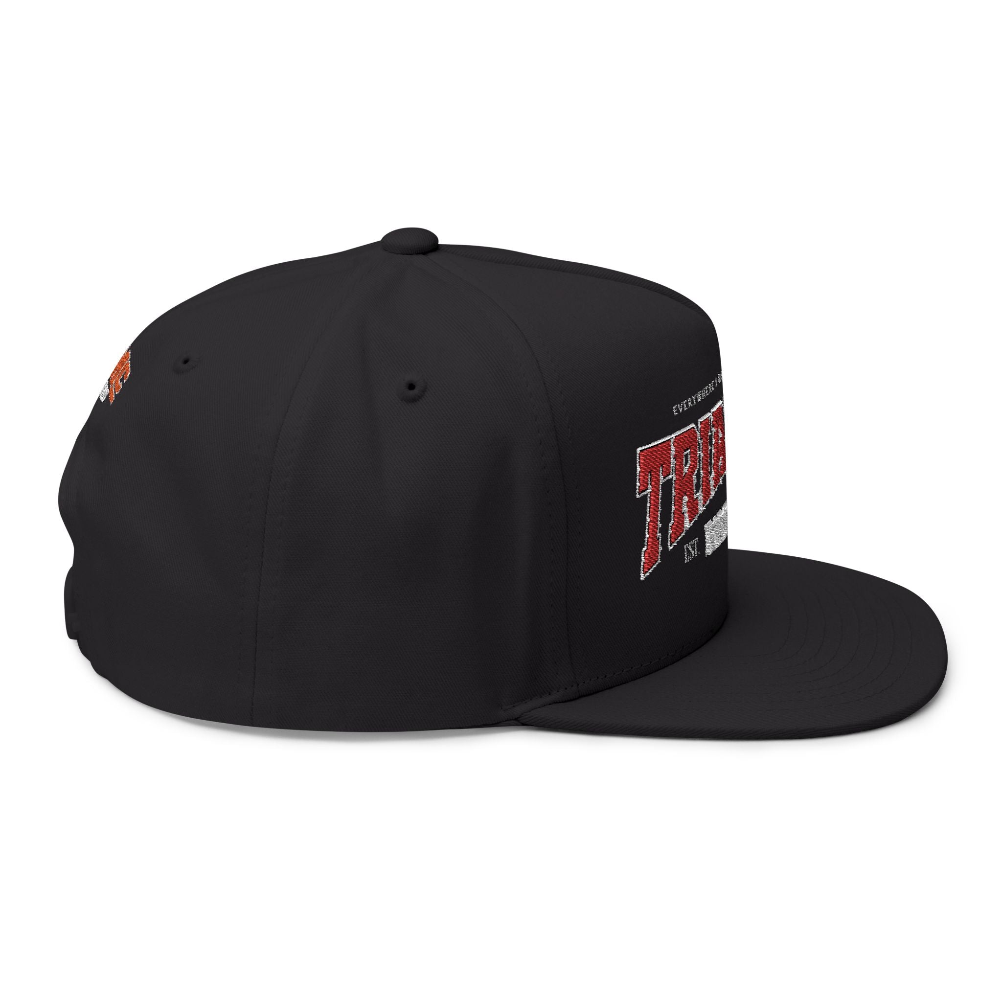 Triangle Riders Embroidered Flat Bill Cap