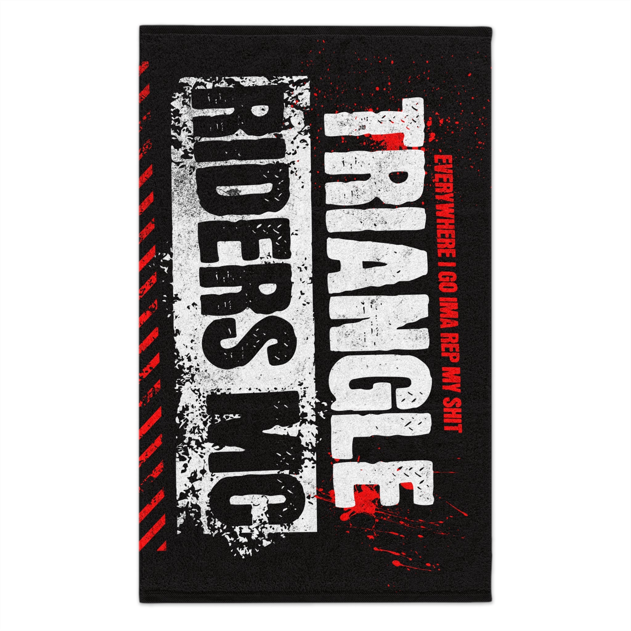 Triangle Rider MC Rally Towel | Biker Towel | Perfect for Motorcycle Events, Gift for Riders, Outdoor Activities, Sports Towels