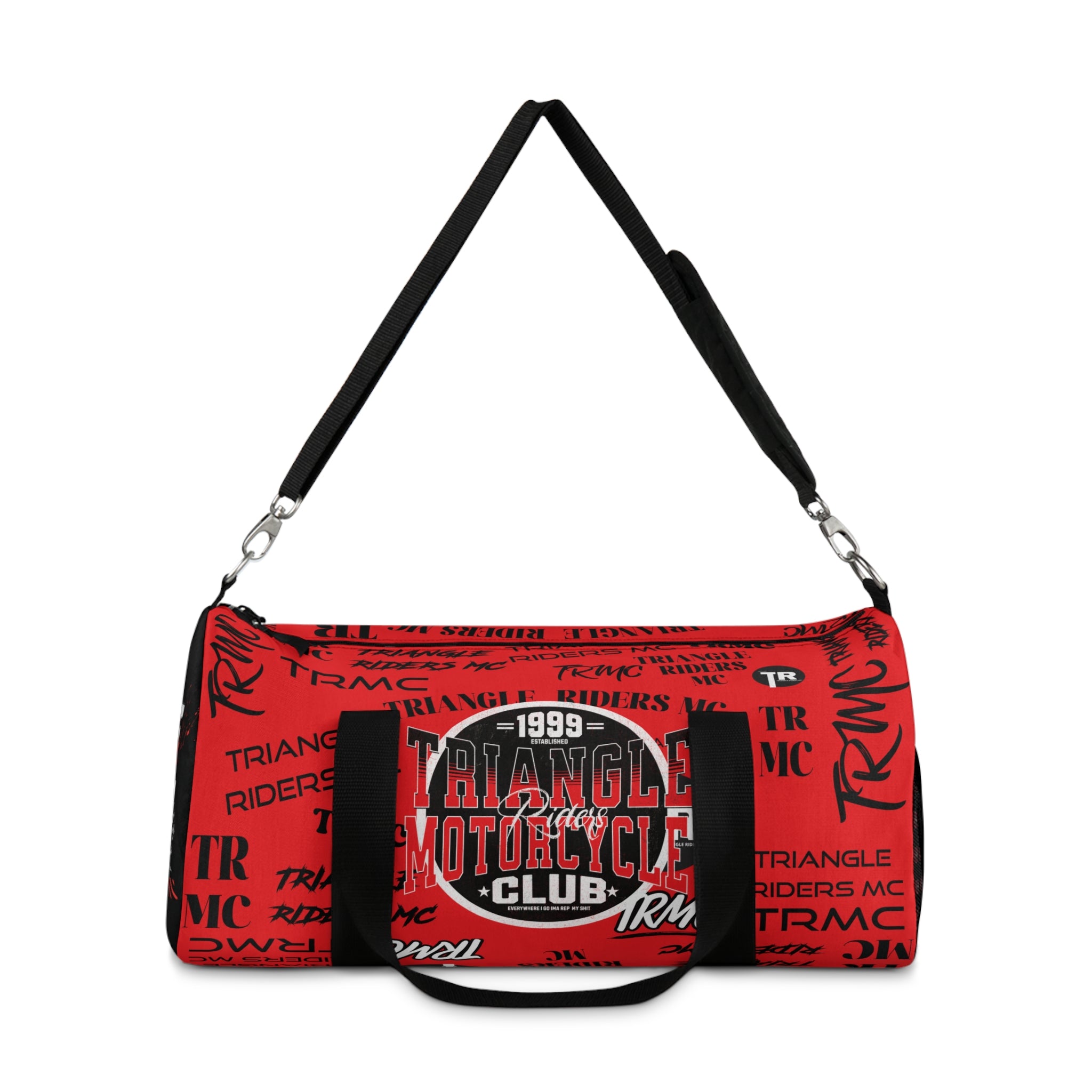 Triangle Riders Motorcycle Club Duffel Bag, Travel Gear, Gym Bag, Sports Equipment, Weekend Getaway, Biker Accessories
