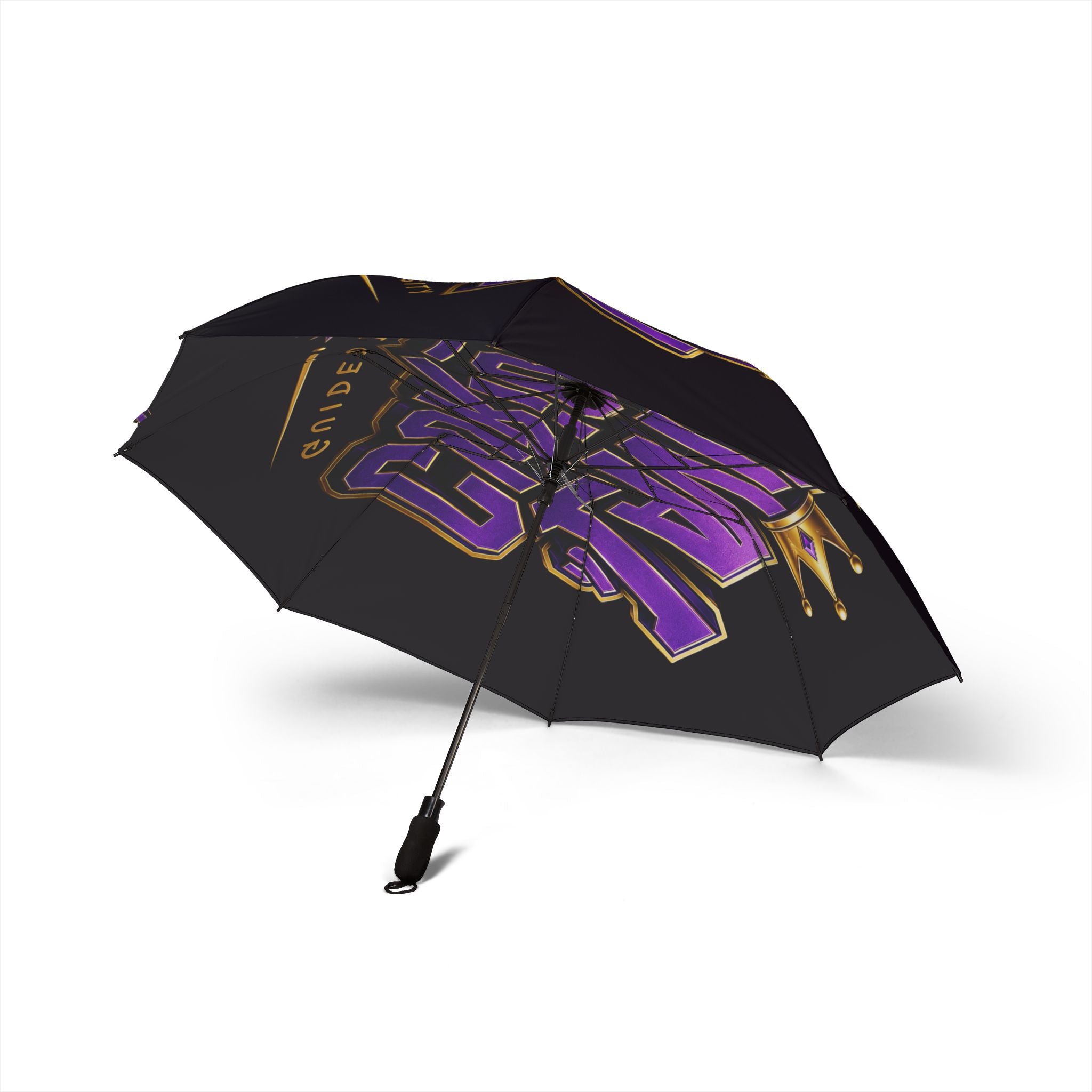 Motorcycle Club Foldable Umbrella – 'Ride or Die' Blue Biker Design