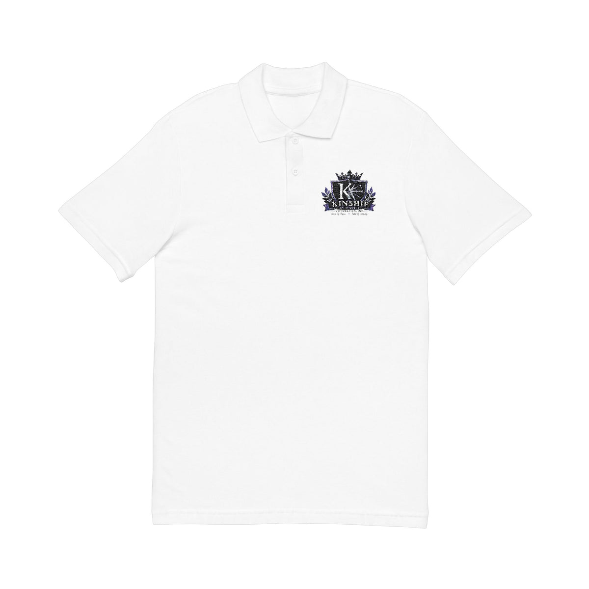 Kinship Embroidered Floral Crest Polo
