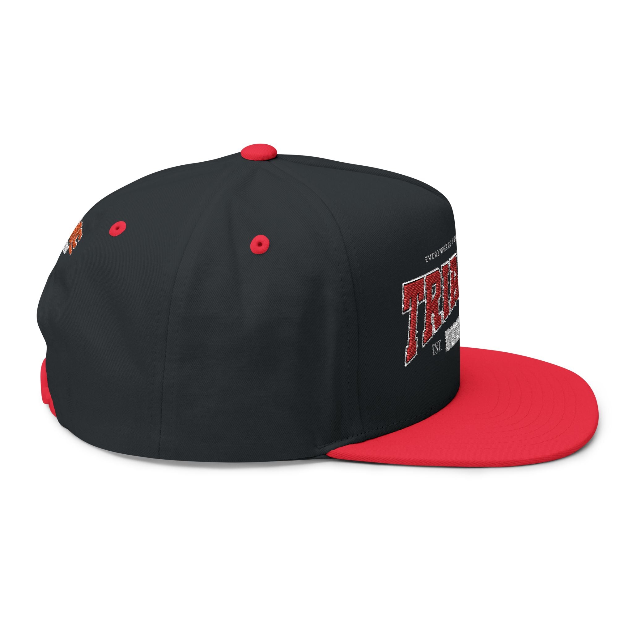 Triangle Riders Embroidered Flat Bill Cap