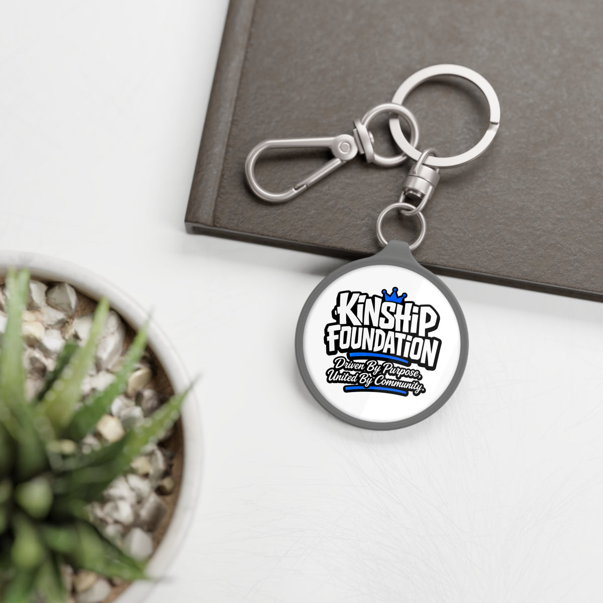 Kinship Foundation Round Keyring Tag