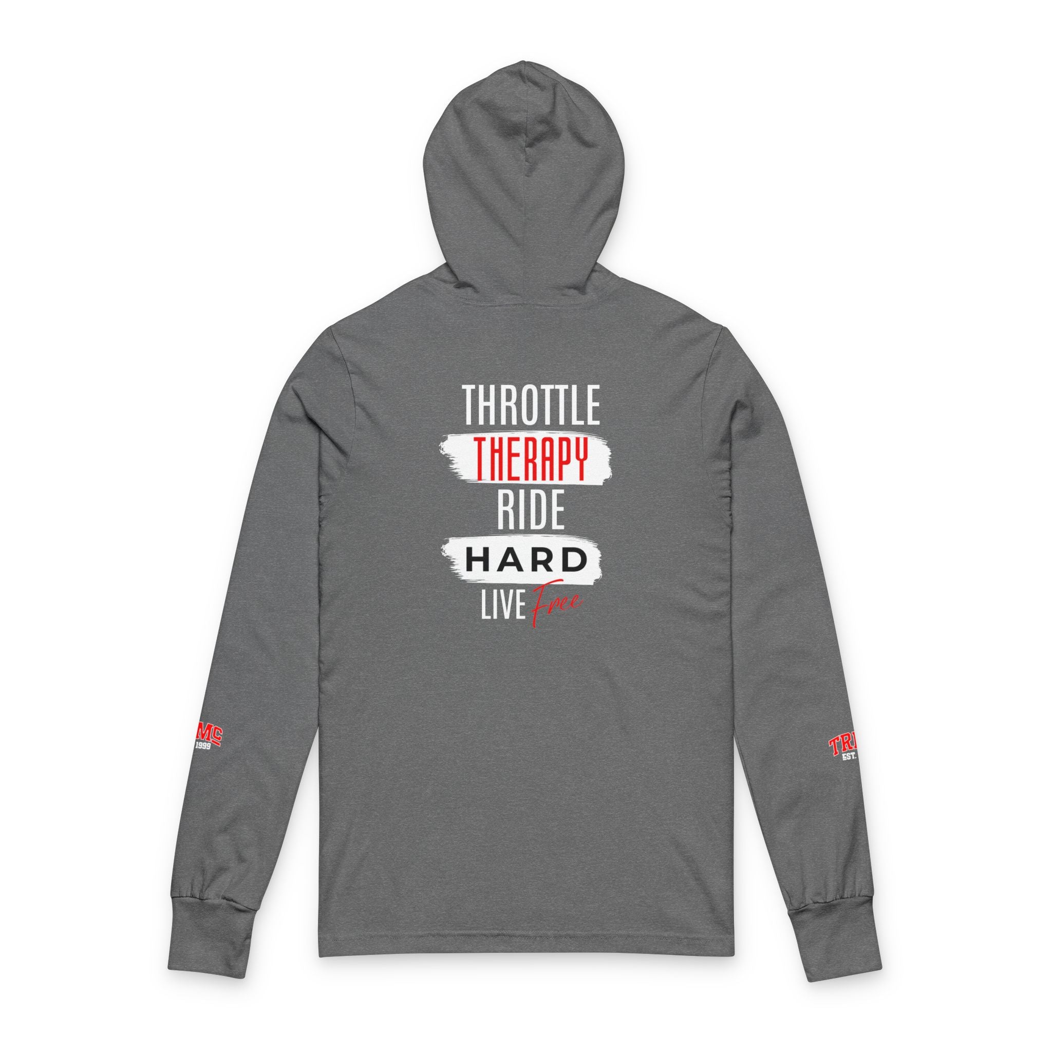 Unisex Hooded Long Sleeve Tee - Vintage Motorcycle Club, Casual Wear, Gift for Bikers, Outdoor Adventure, Comfortable Hoodie