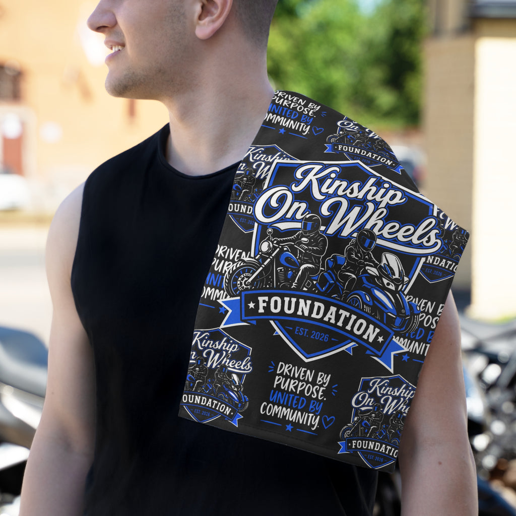 Kinship On Wheels Rally Towel – 11x18 Fan Towel
