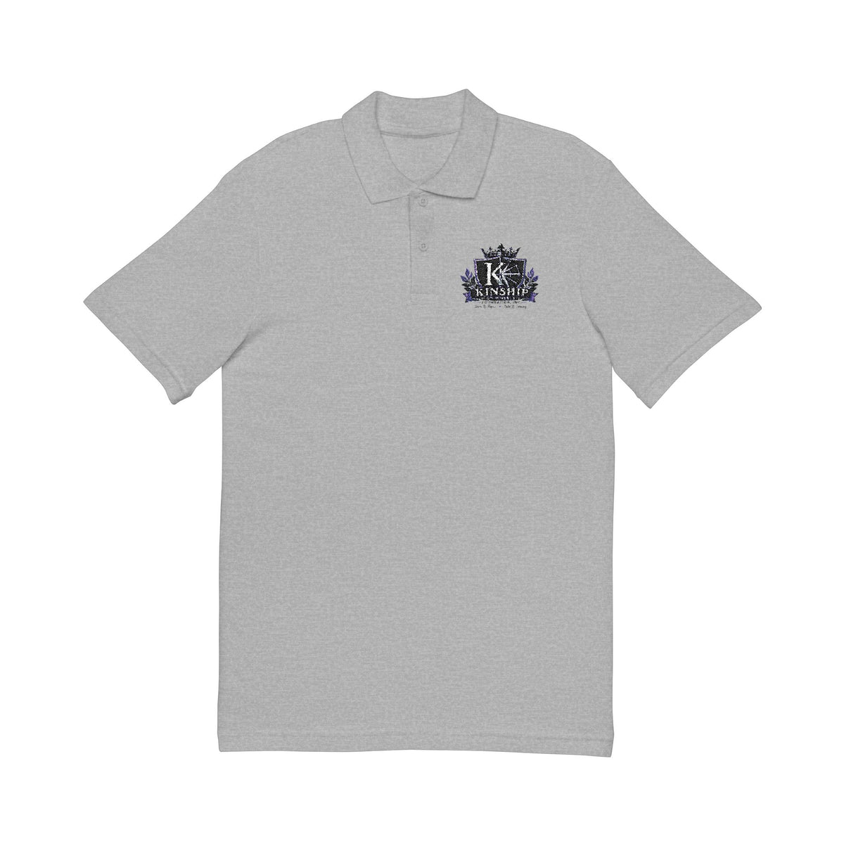 Kinship Embroidered Floral Crest Polo