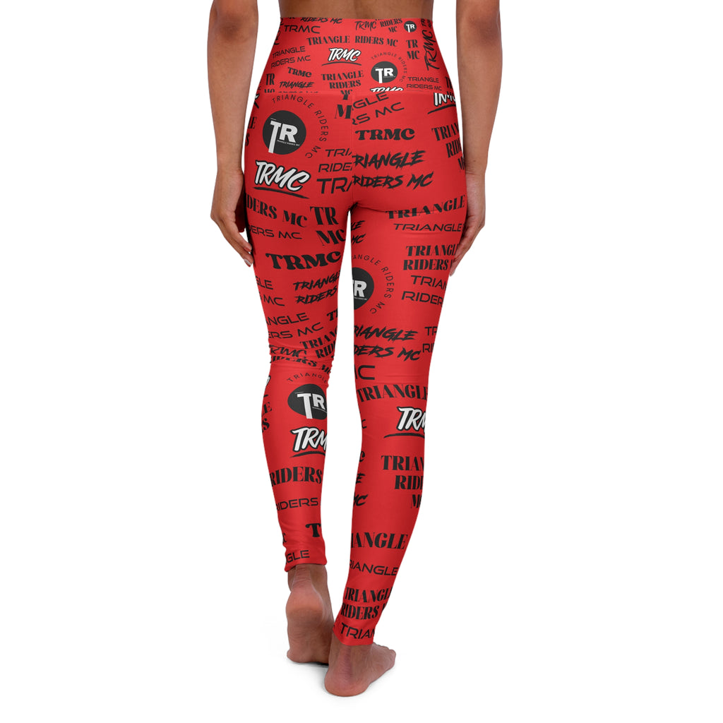 High Waisted Yoga Leggings with Bold Design, Fitness Apparel, Yoga Pants, Activewear, Gift for Yogis, Gym Wear