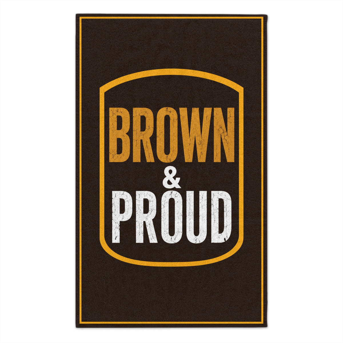 Rally Towel - "Brown & Proud" 11x18 Team Spirit Towel