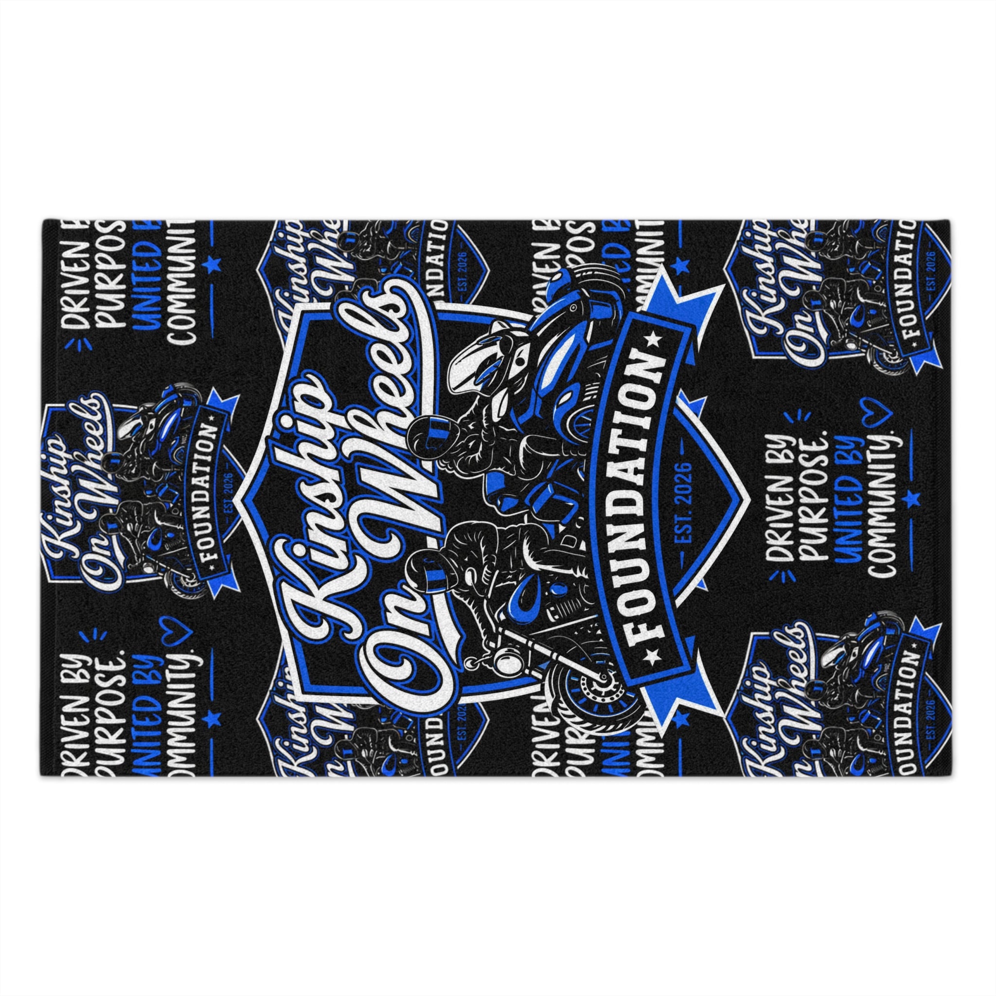 Kinship On Wheels Rally Towel – 11x18 Fan Towel