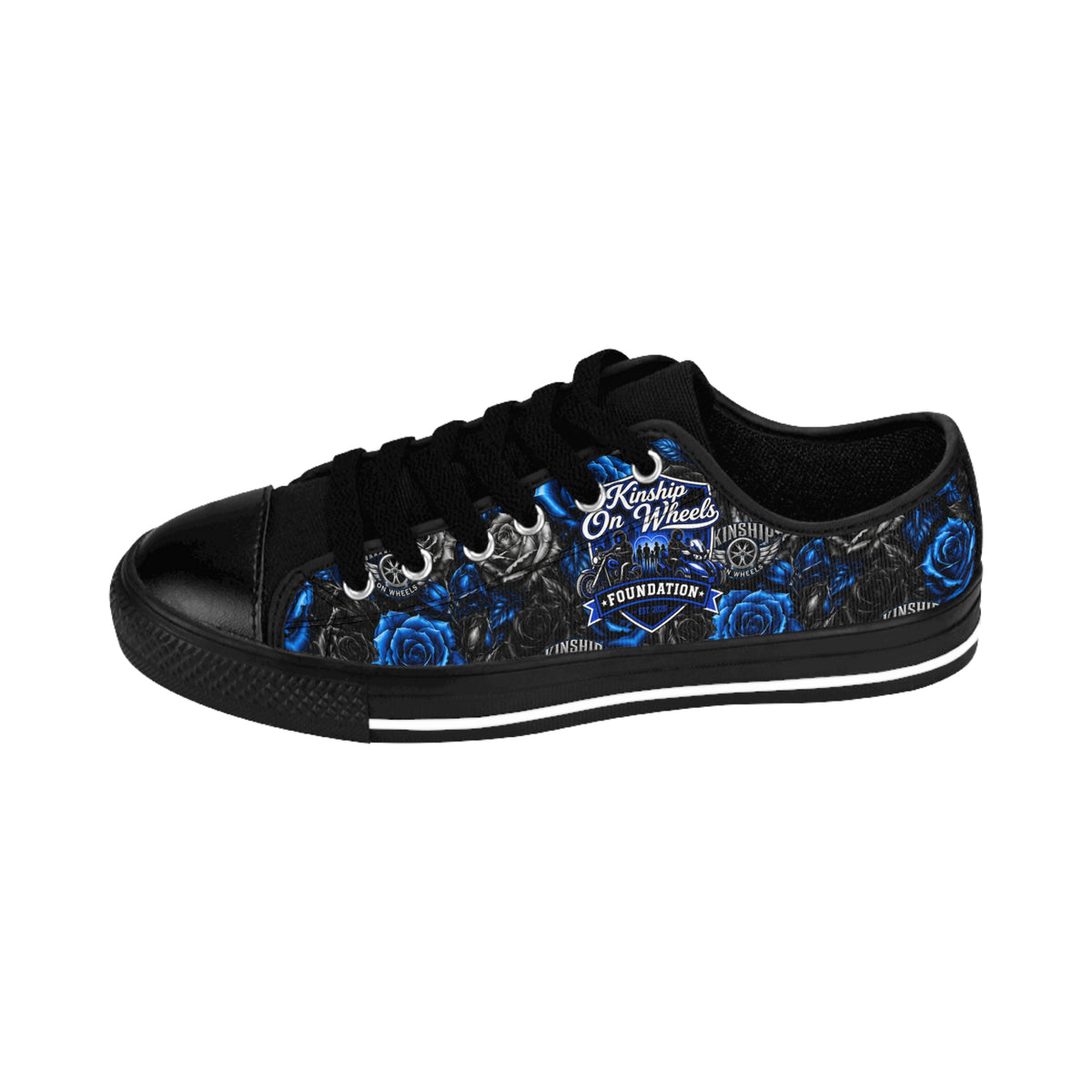 Kinship Men's Rose-Pattern Sneakers