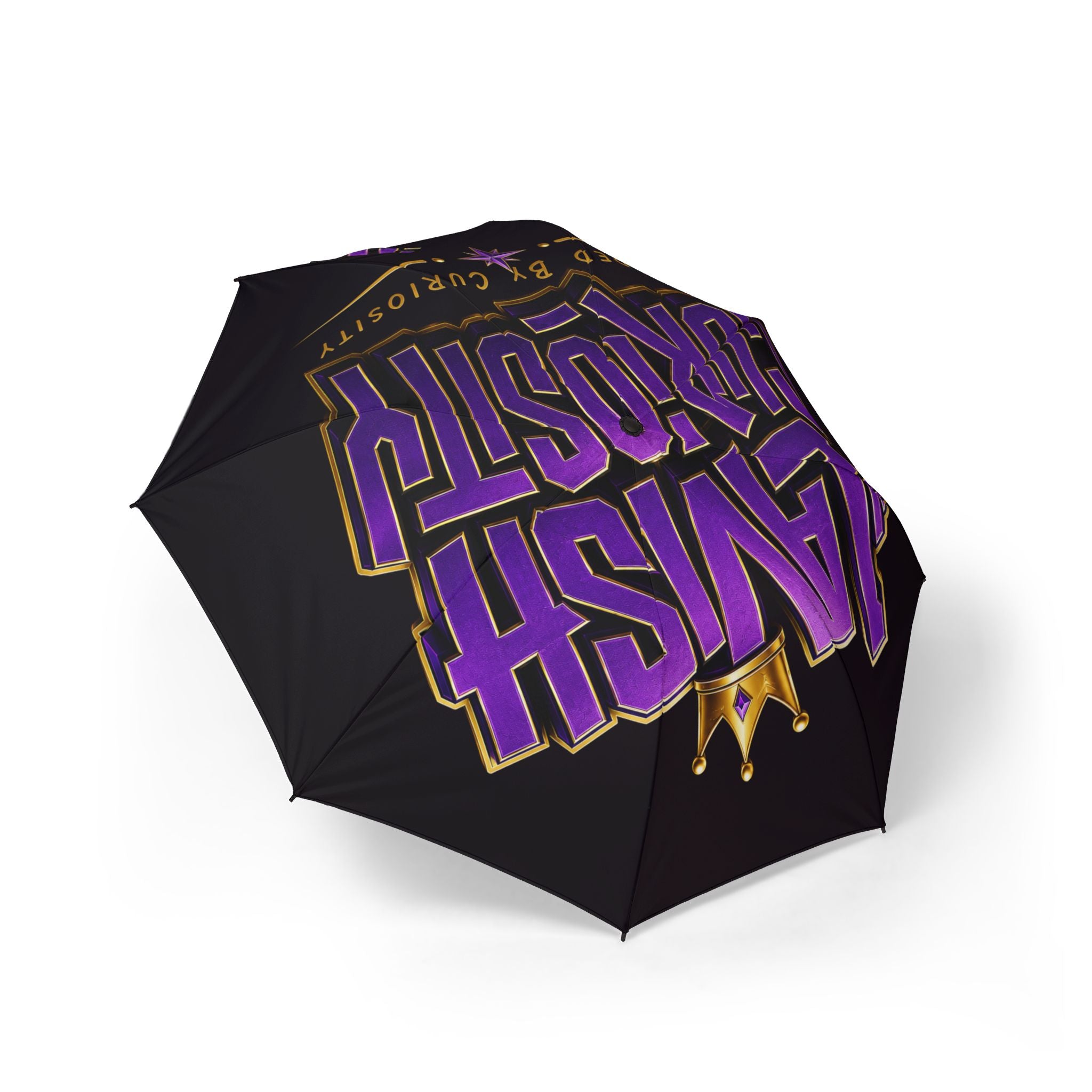 Motorcycle Club Foldable Umbrella – 'Ride or Die' Blue Biker Design