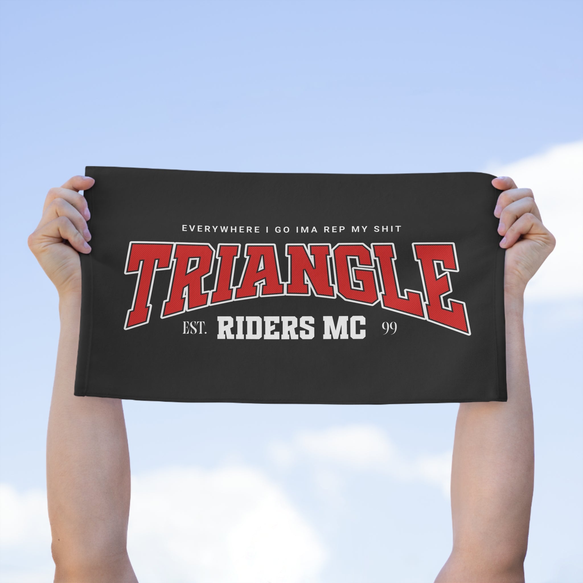 Custom Rally Towel, Motorcycle Club Towel, Biker Gift, Sports Towel, Gym Towel, Event Souvenir