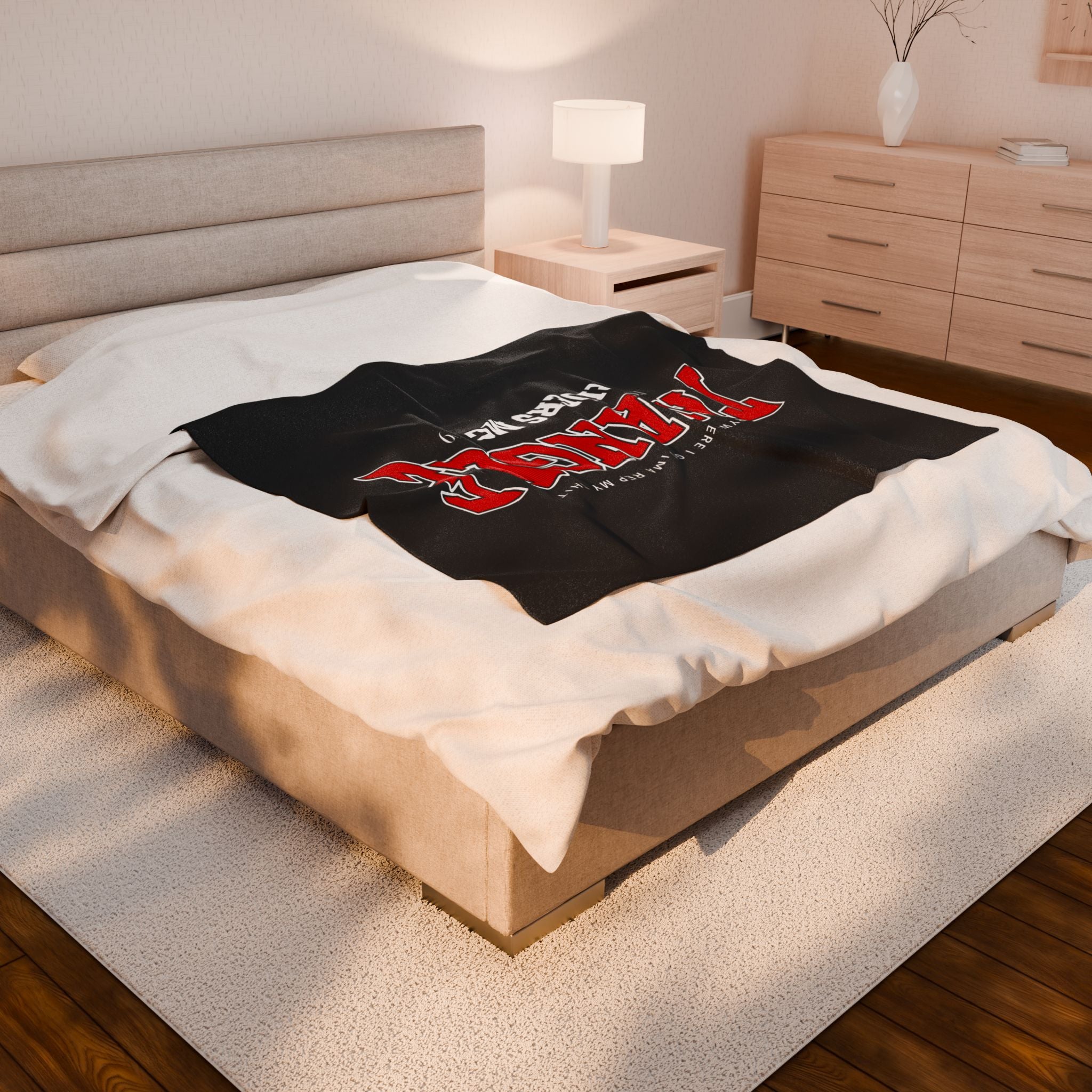 Triangular Riders Velveteen Plush Blanket - Cozy Throw for Motorcycle Enthusiasts, Gift for Bikers, Home Decor