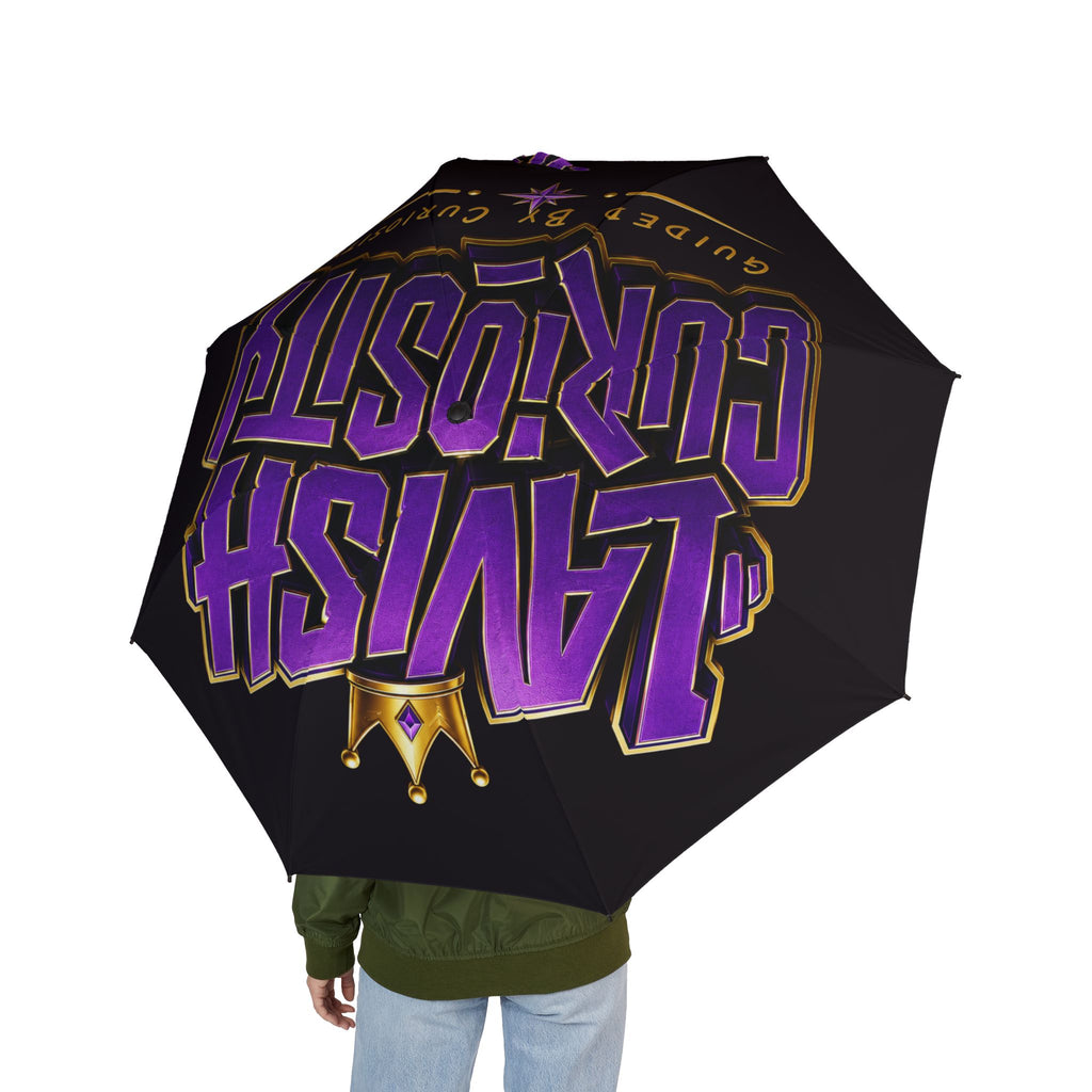 Motorcycle Club Foldable Umbrella – 'Ride or Die' Blue Biker Design