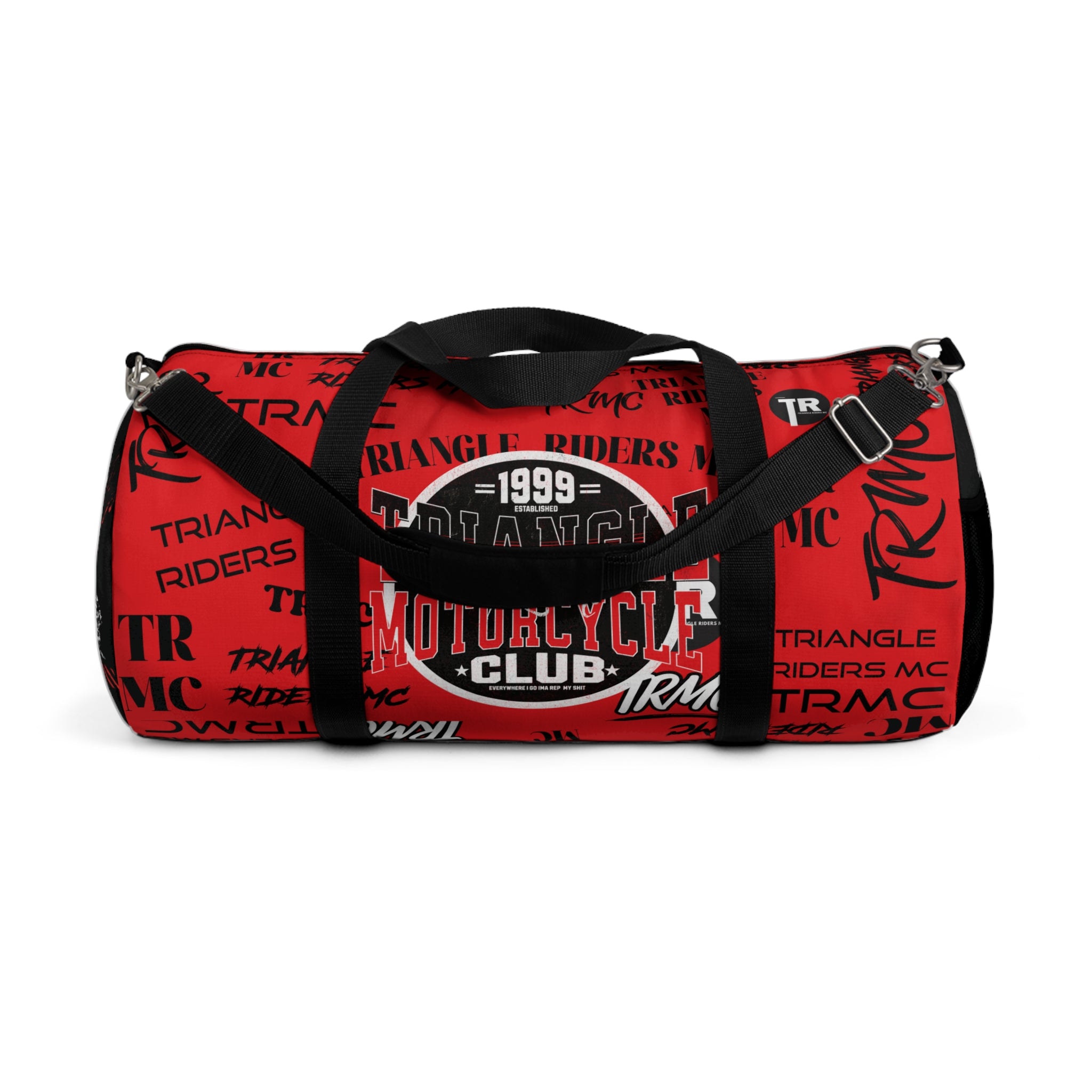 Triangle Riders Motorcycle Club Duffel Bag, Travel Gear, Gym Bag, Sports Equipment, Weekend Getaway, Biker Accessories