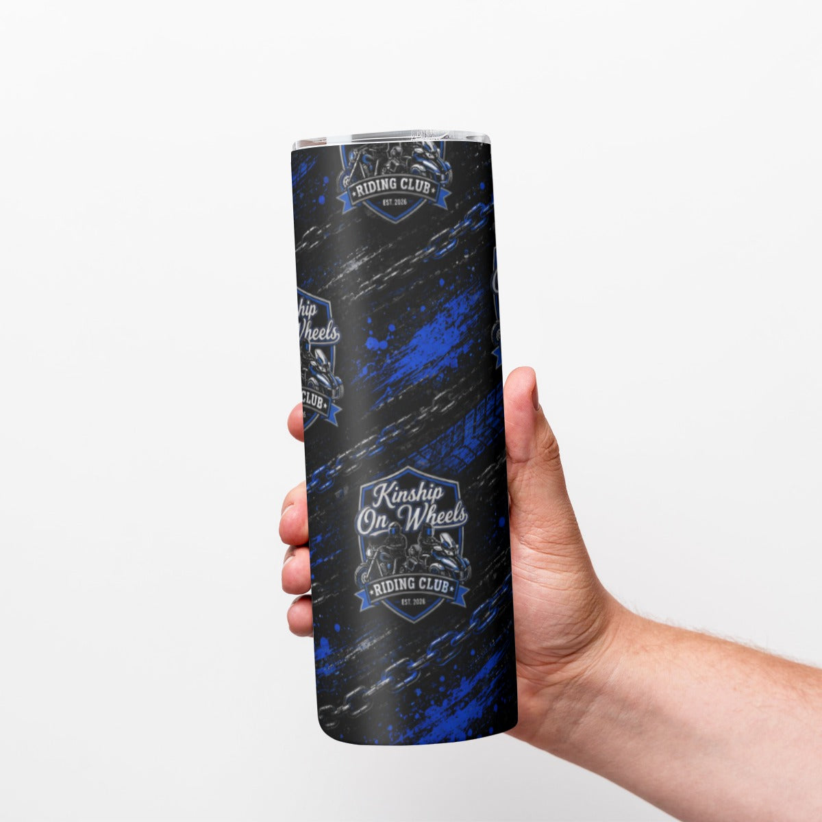 Custom 20OZ Straight Cup With Sliding Lid Printed in USA