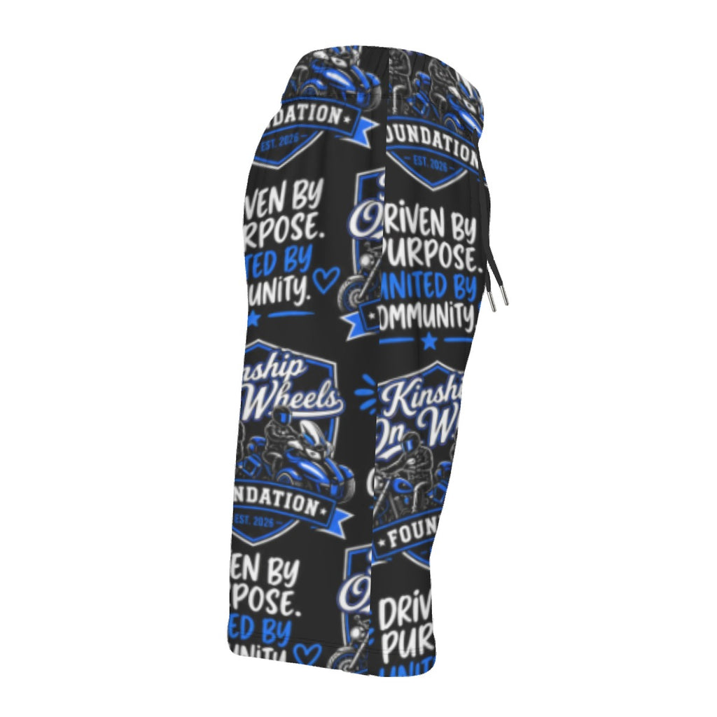 All-Over Print Men‘s Beach Shorts With Lining