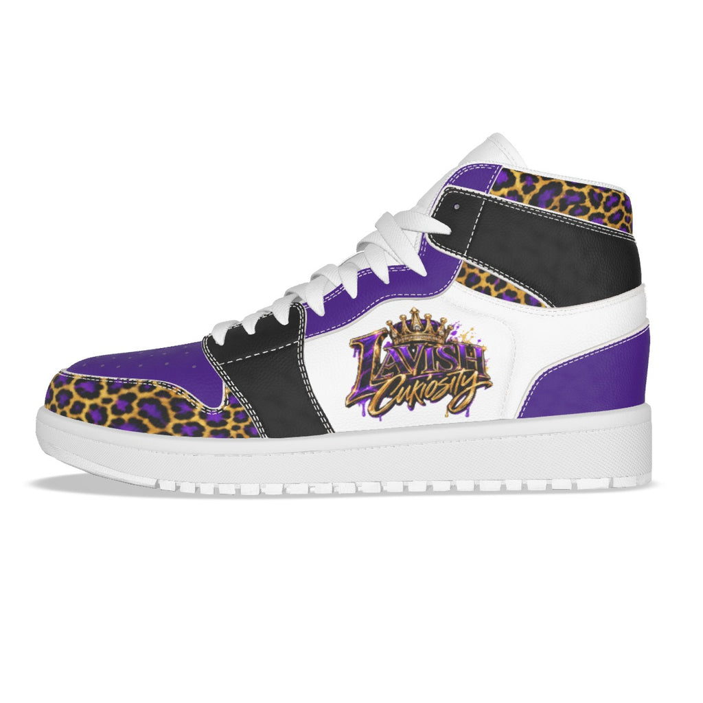 Lavish Curiosity Leopard Leather Tennis