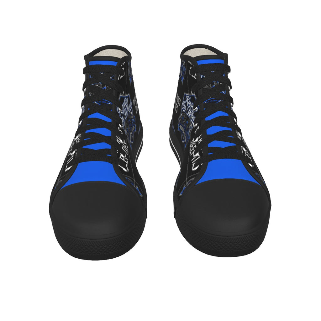Men's Black Sole Canvas Shoes