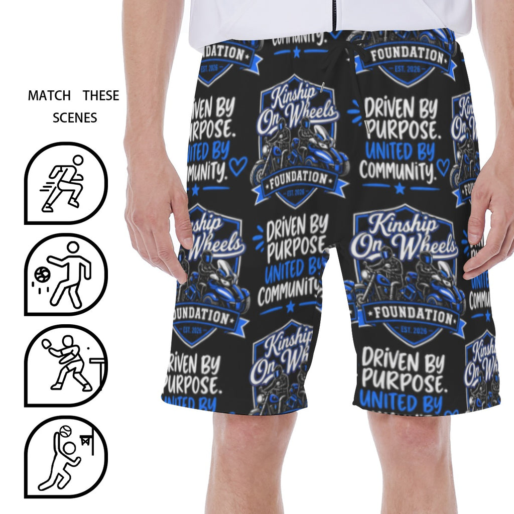All-Over Print Men‘s Beach Shorts With Lining