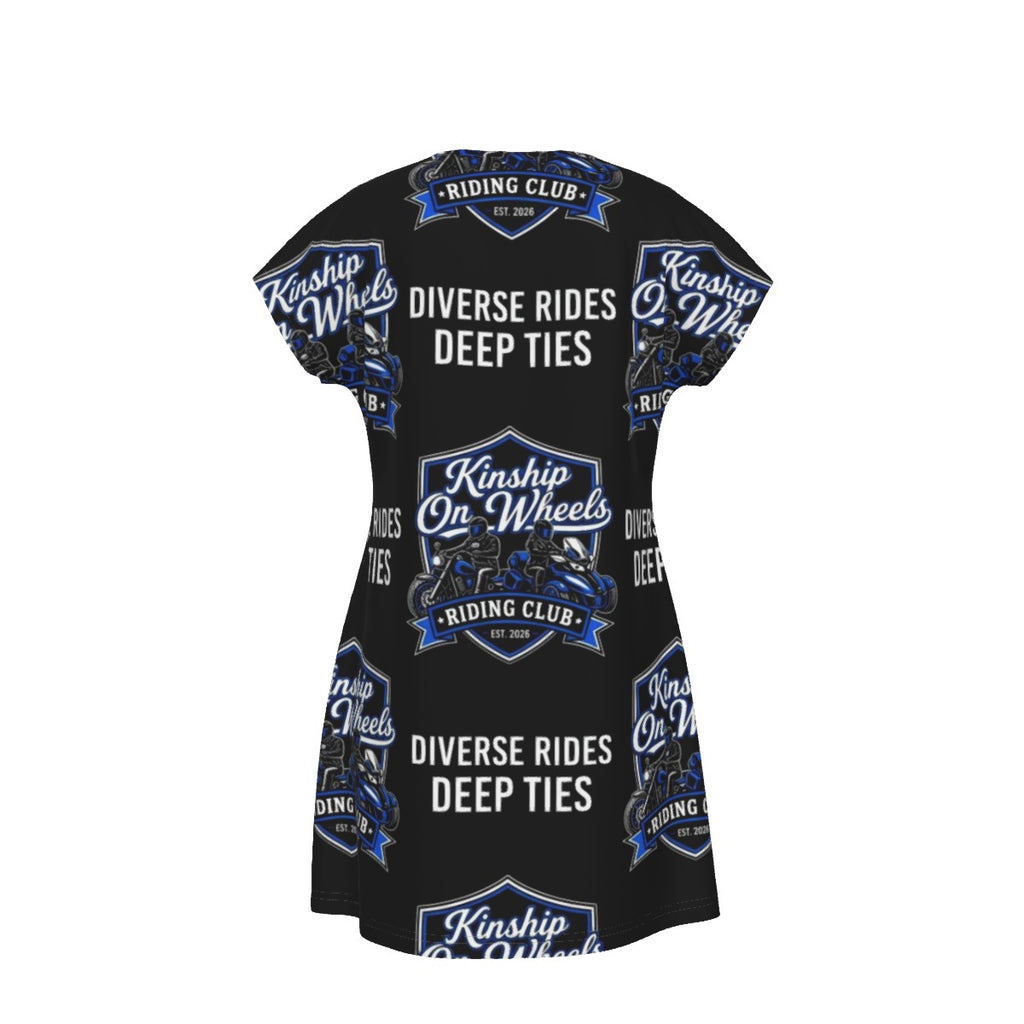 All-Over Print Women's Short Sleeve Dress