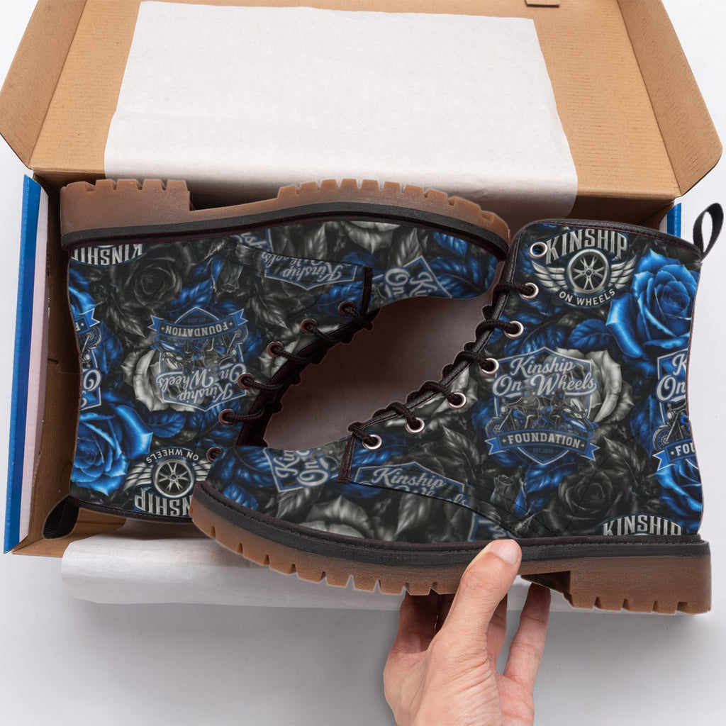All-Over Print Men's Martin Short Boots
