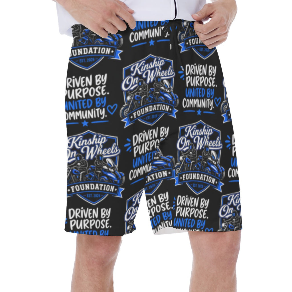 All-Over Print Men‘s Beach Shorts With Lining