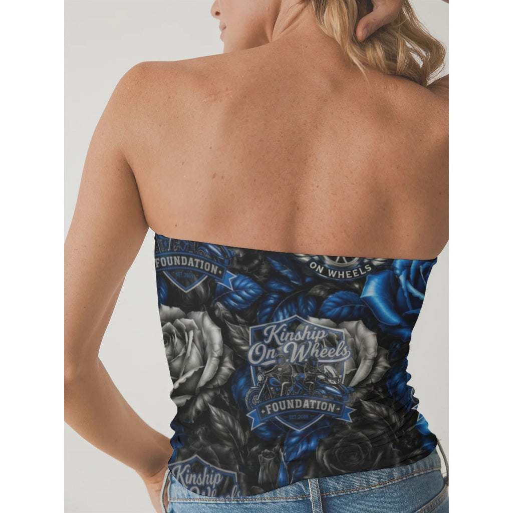 Kinship Pattern Strapless Top