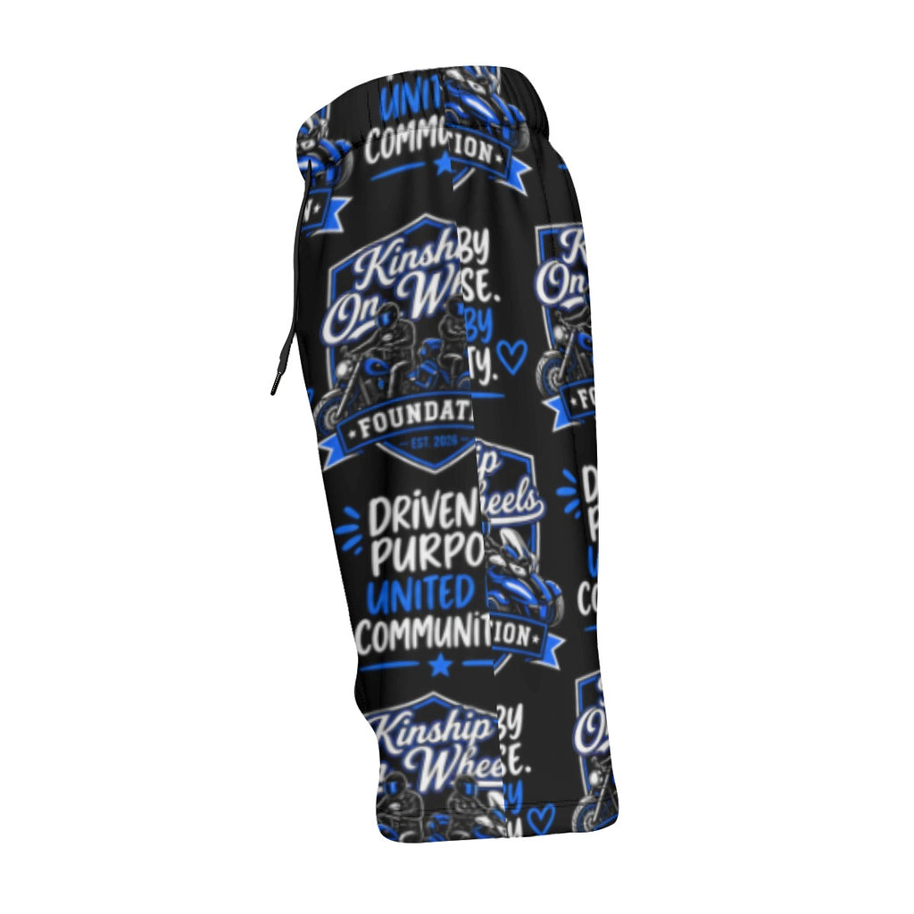 All-Over Print Men‘s Beach Shorts With Lining