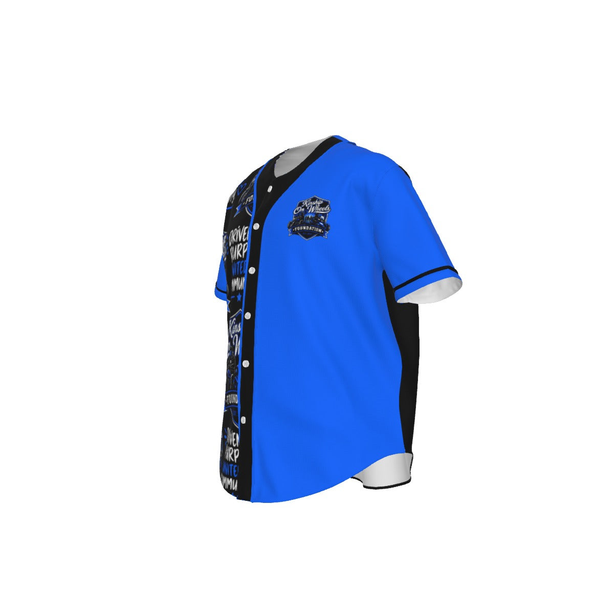 All-Over Print Men's Short Sleeve Baseball Jersey With Pinstripes