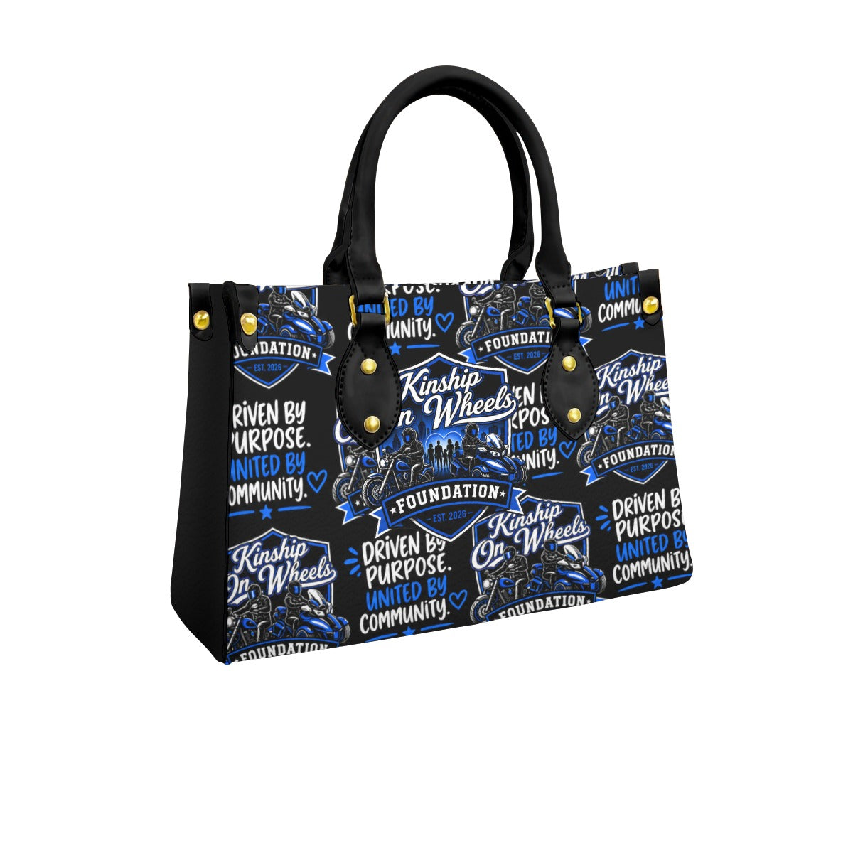 Women's Tote Bag With Black Handle
