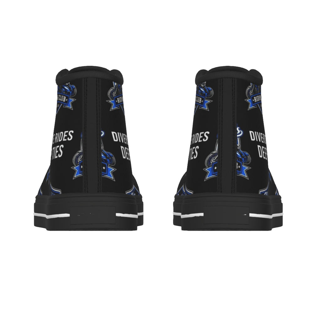 Men's Black Sole Canvas Shoes