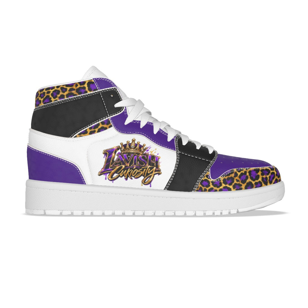 Lavish Curiosity Leopard Leather Tennis