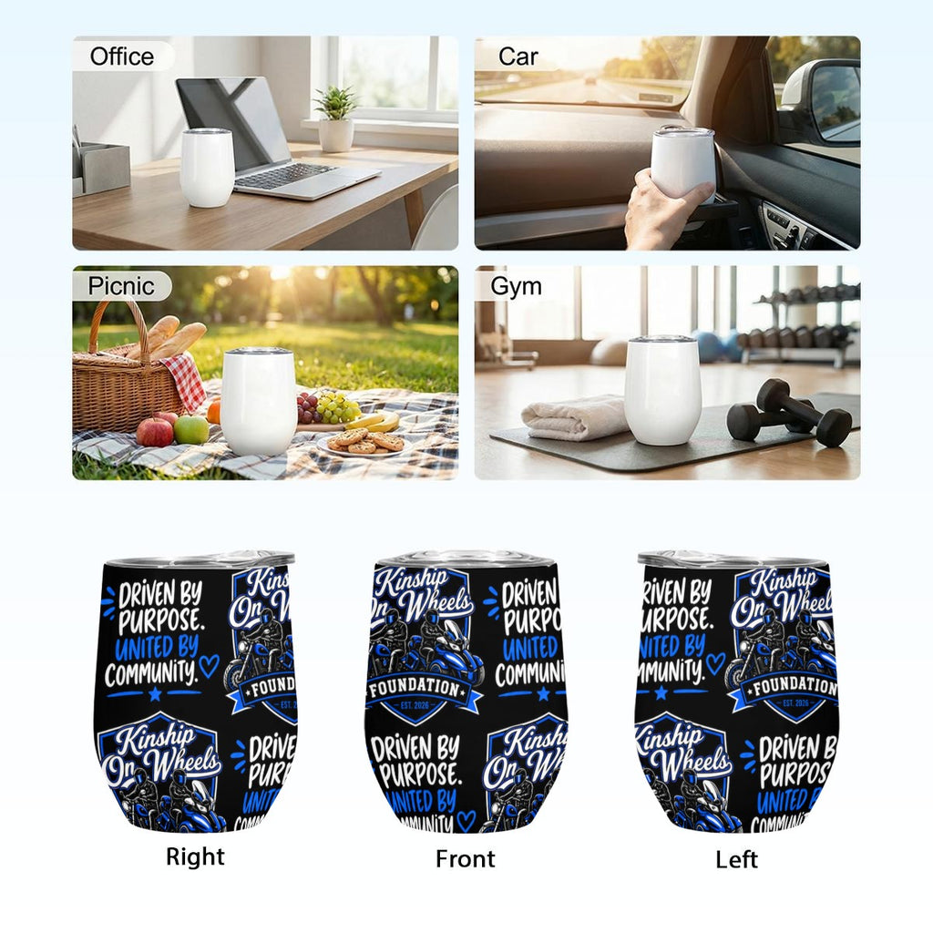 Stainless Steel Stemless Insulated Tumbler Printed in USA|12OZ