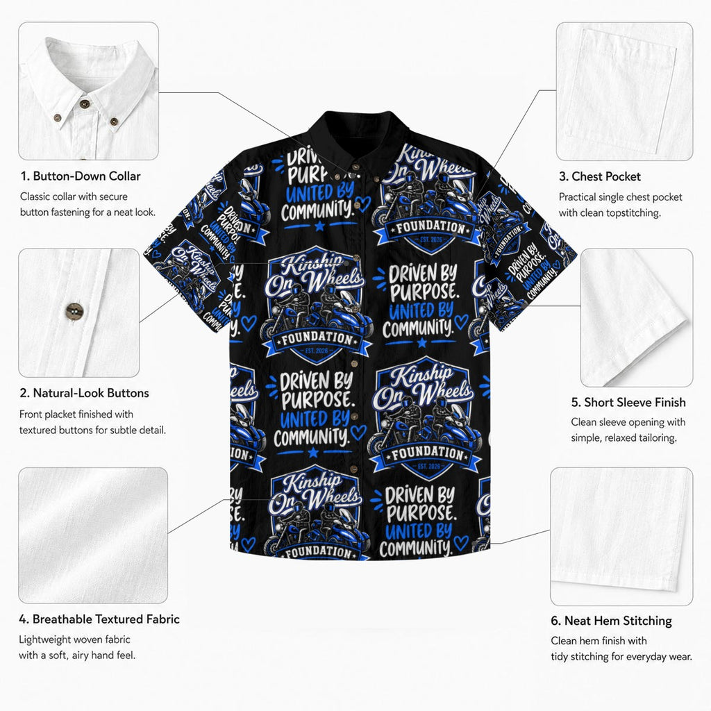 All-Over Print Men's Breathable Cotton Shirt|125GSM