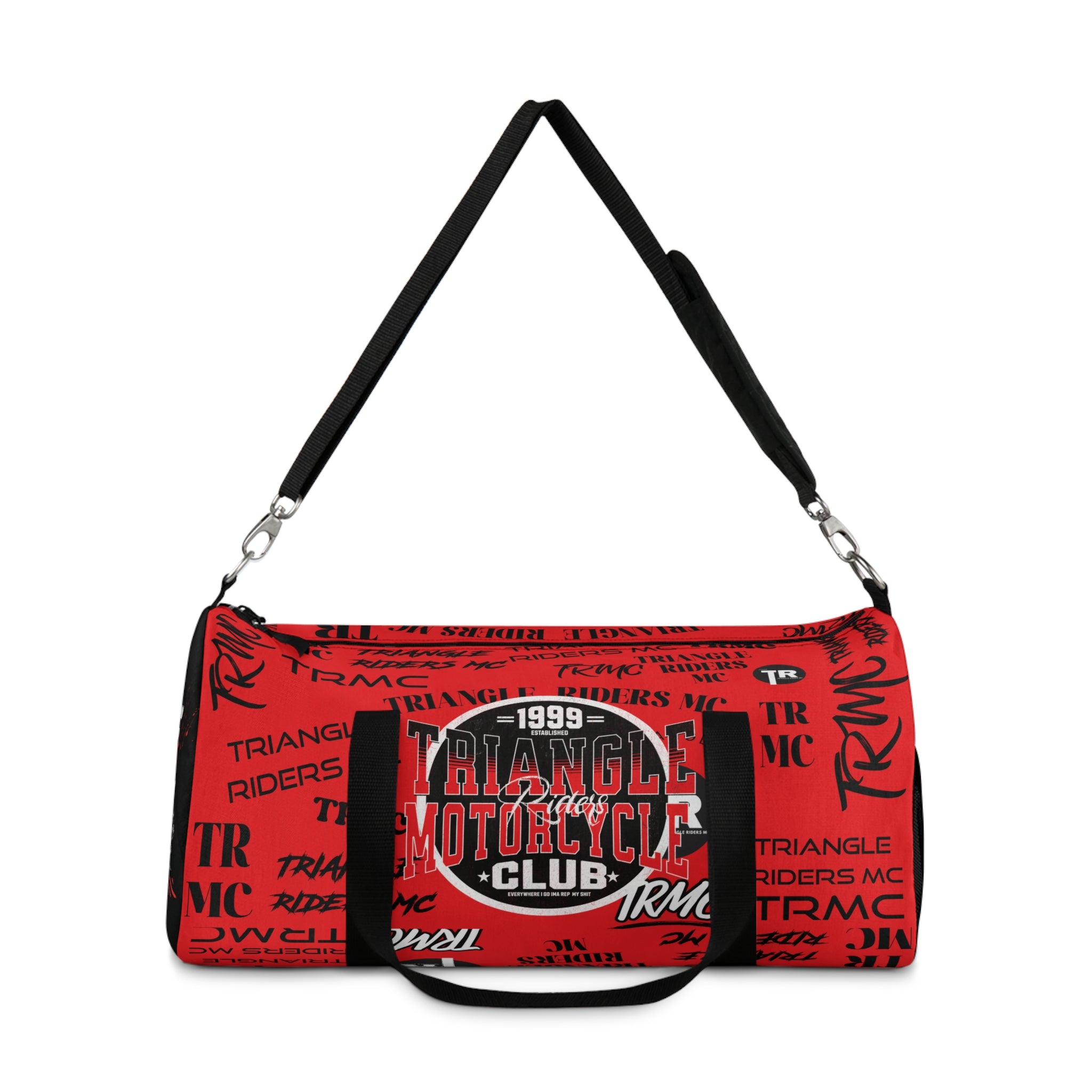 Triangle Riders Motorcycle Club Duffel Bag, Travel Gear, Gym Bag, Sports Equipment, Weekend Getaway, Biker Accessories