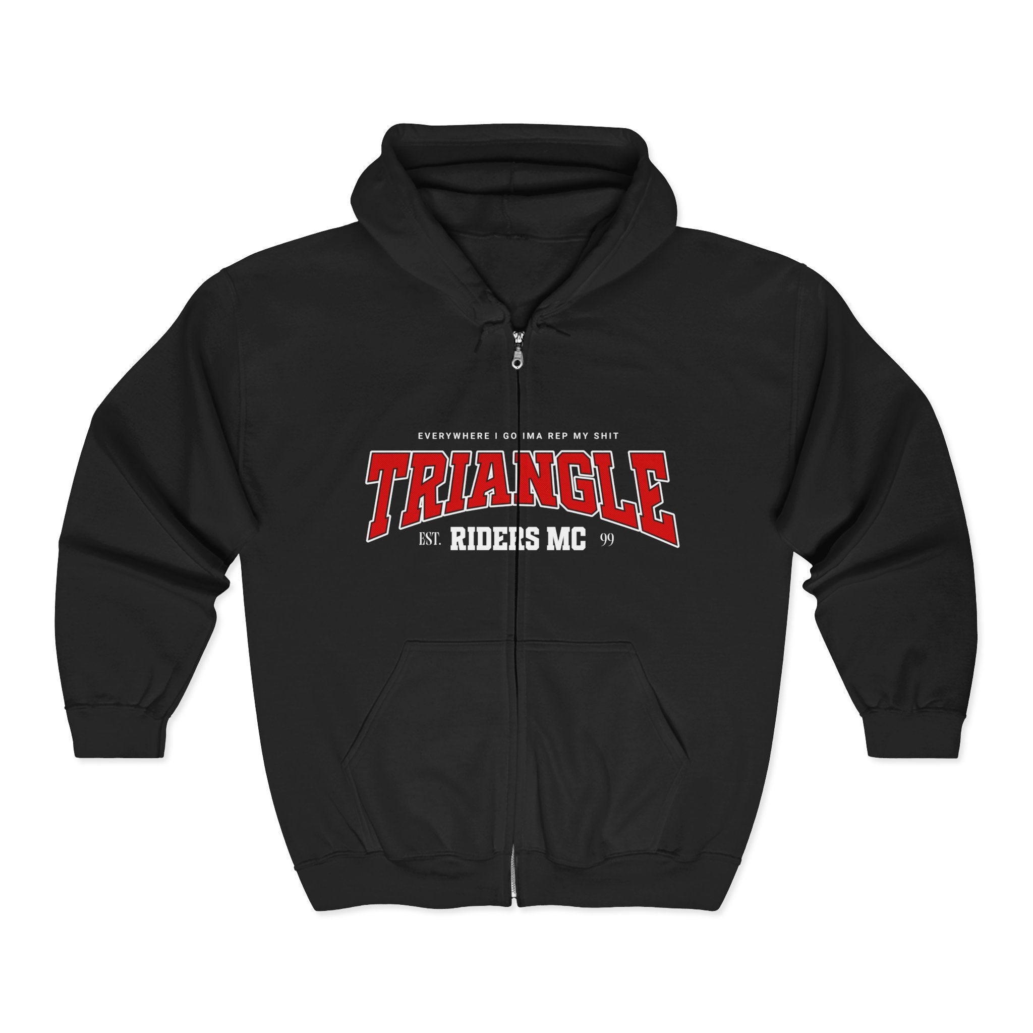 Triangle Riders Brotherhood Hoodie - Cozy Unisex Sweatshirt for Motorcycle Enthusiasts, Perfect for Rides, Casual Days, and Gifting