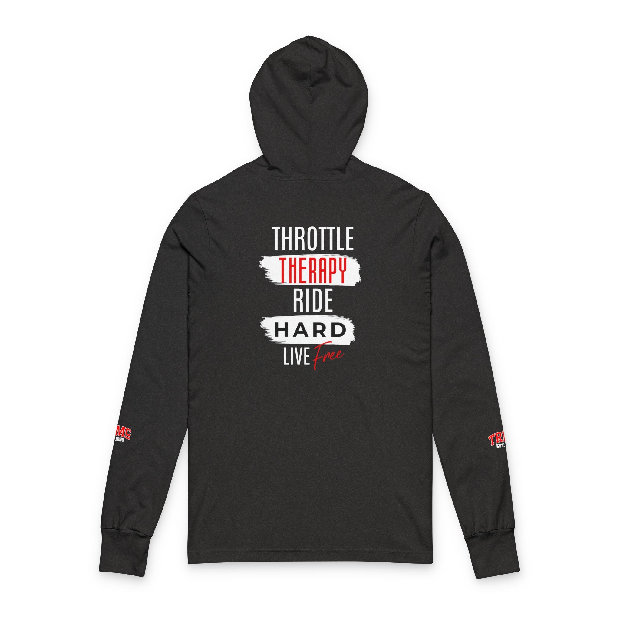 Unisex Hooded Long Sleeve Tee - Vintage Motorcycle Club, Casual Wear, Gift for Bikers, Outdoor Adventure, Comfortable Hoodie