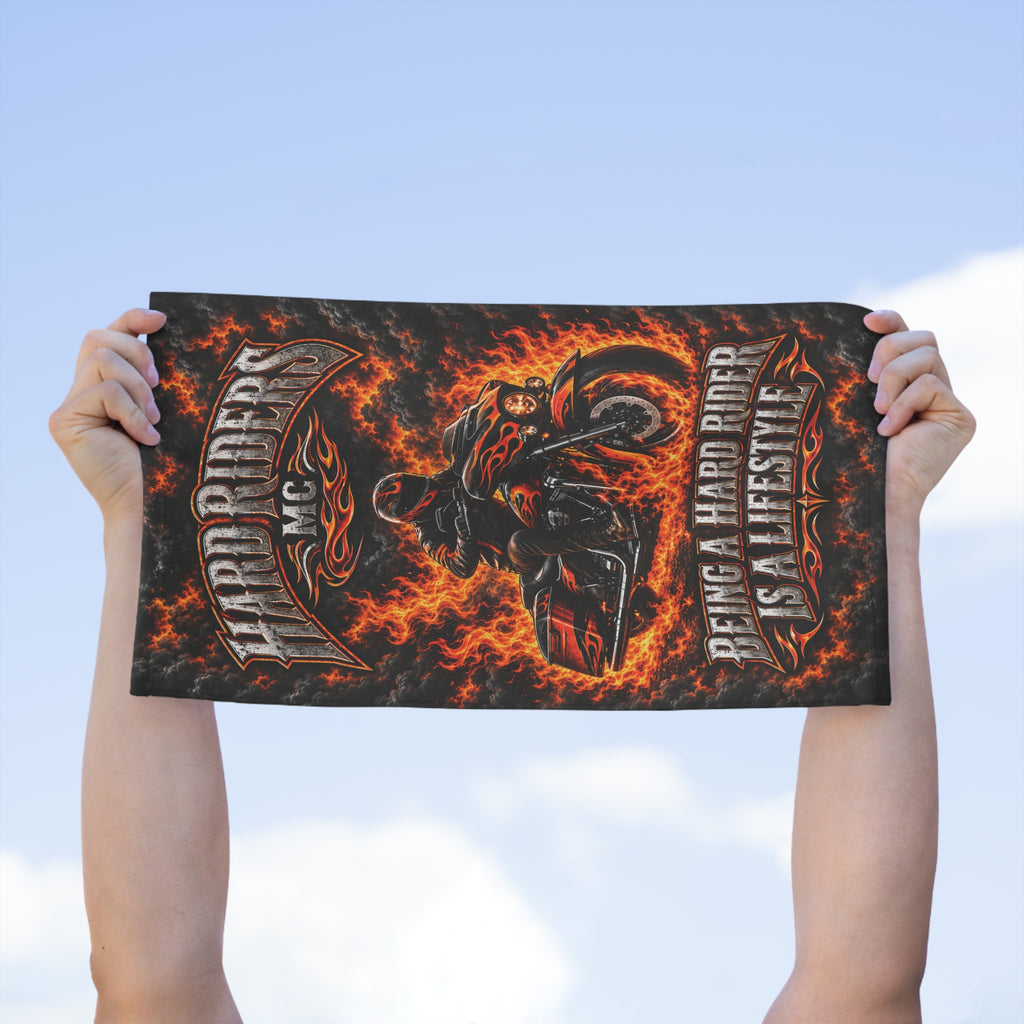 Hard Riders Rally Towel – “Being a Hard Rider Is a Lifestyle” 11x18