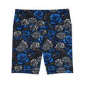 Kinship Blue & Black Rose Workout Shorts