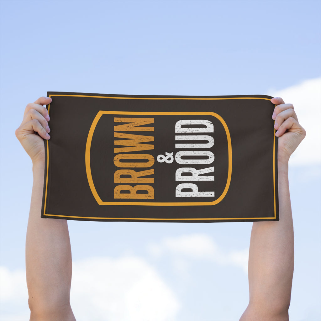 Rally Towel - "Brown & Proud" 11x18 Team Spirit Towel
