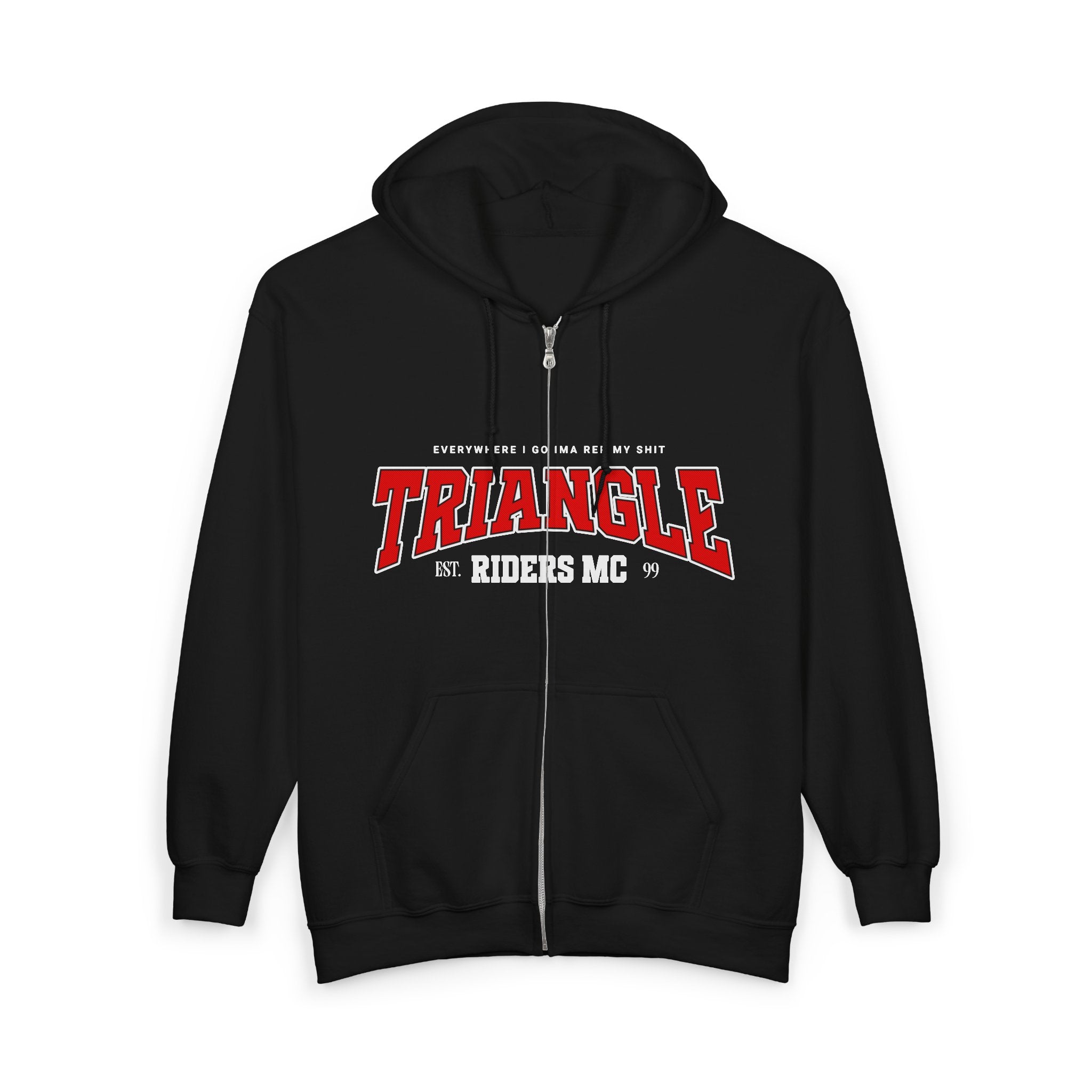 Triangle Riders Brotherhood Hoodie - Cozy Unisex Sweatshirt for Motorcycle Enthusiasts, Perfect for Rides, Casual Days, and Gifting