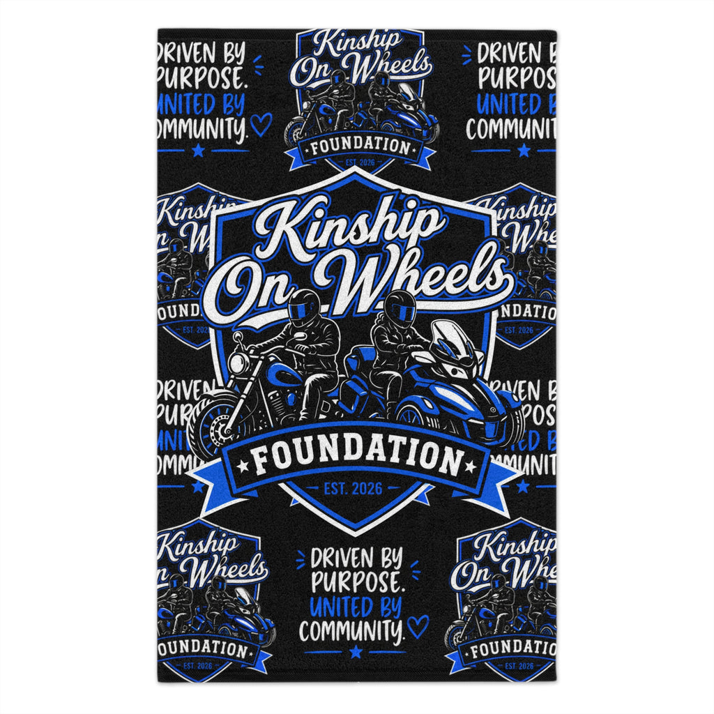 Kinship On Wheels Rally Towel – 11x18 Fan Towel