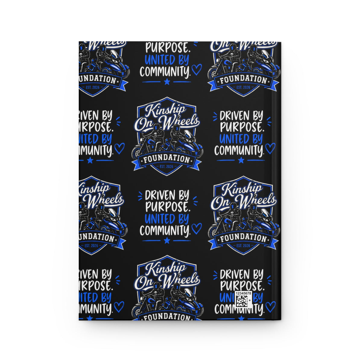 Kinship On Wheels Foundation Hardcover Journal — Driven by Purpose, United by Community