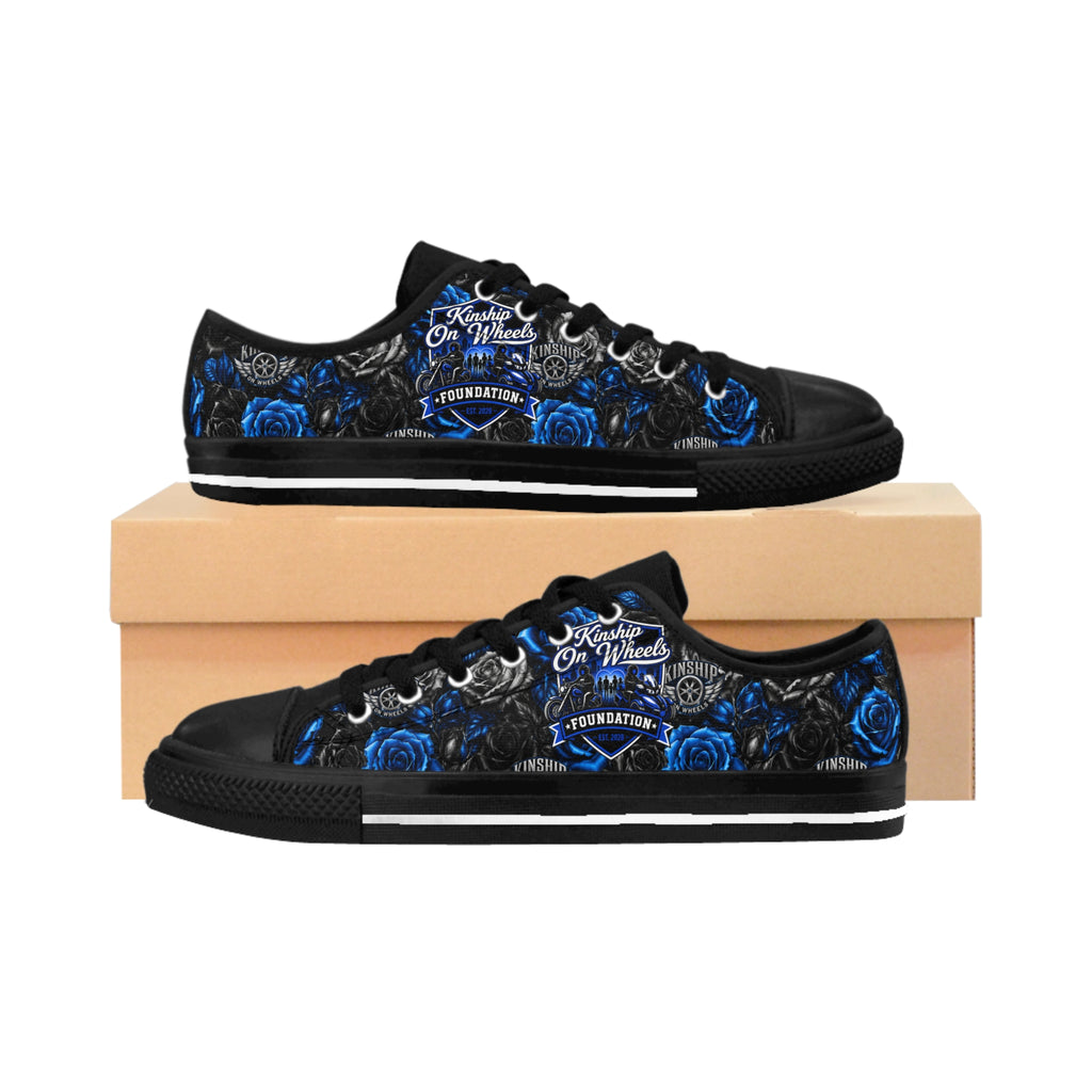 Kinship Men's Rose-Pattern Sneakers