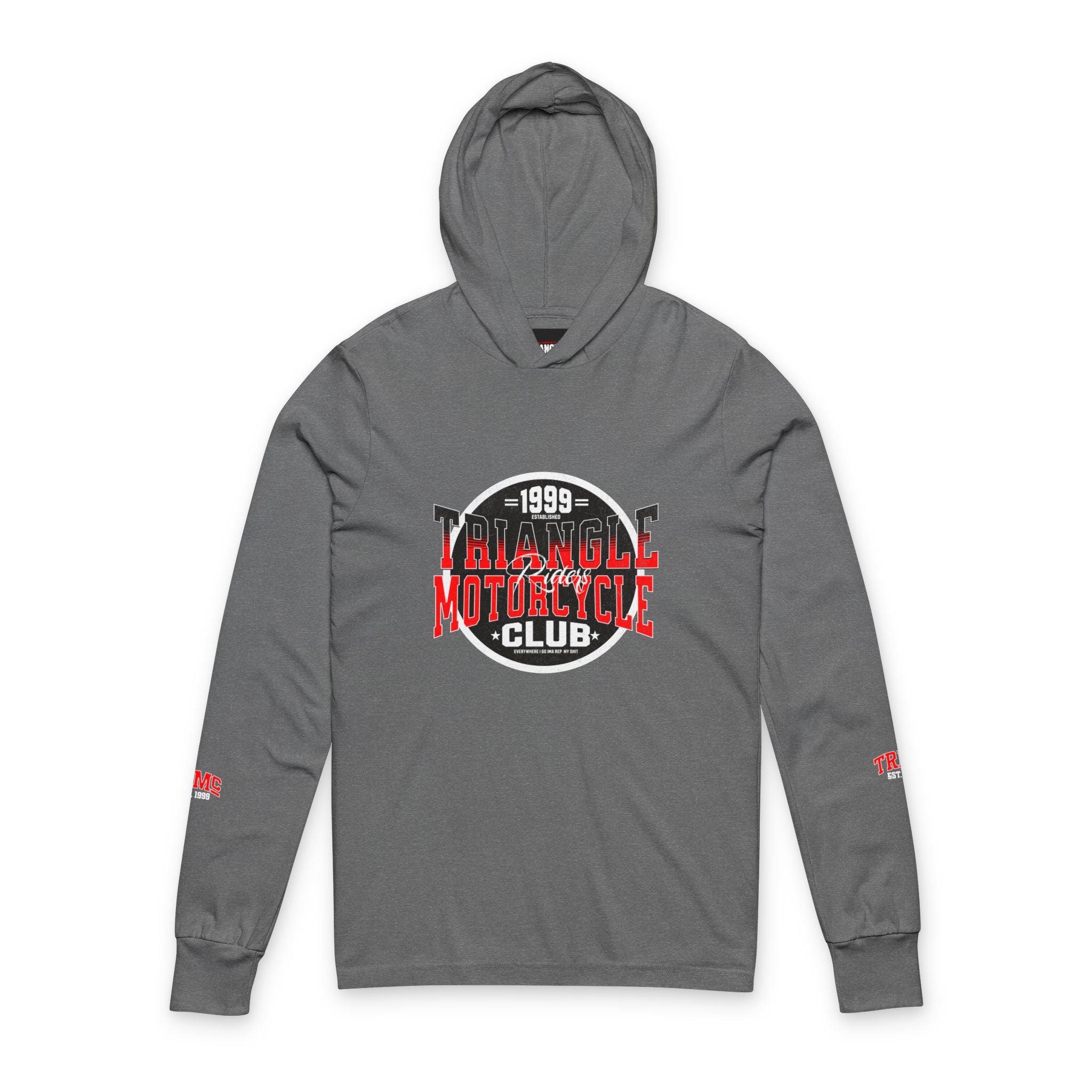 Unisex Hooded Long Sleeve Tee - Vintage Motorcycle Club, Casual Wear, Gift for Bikers, Outdoor Adventure, Comfortable Hoodie
