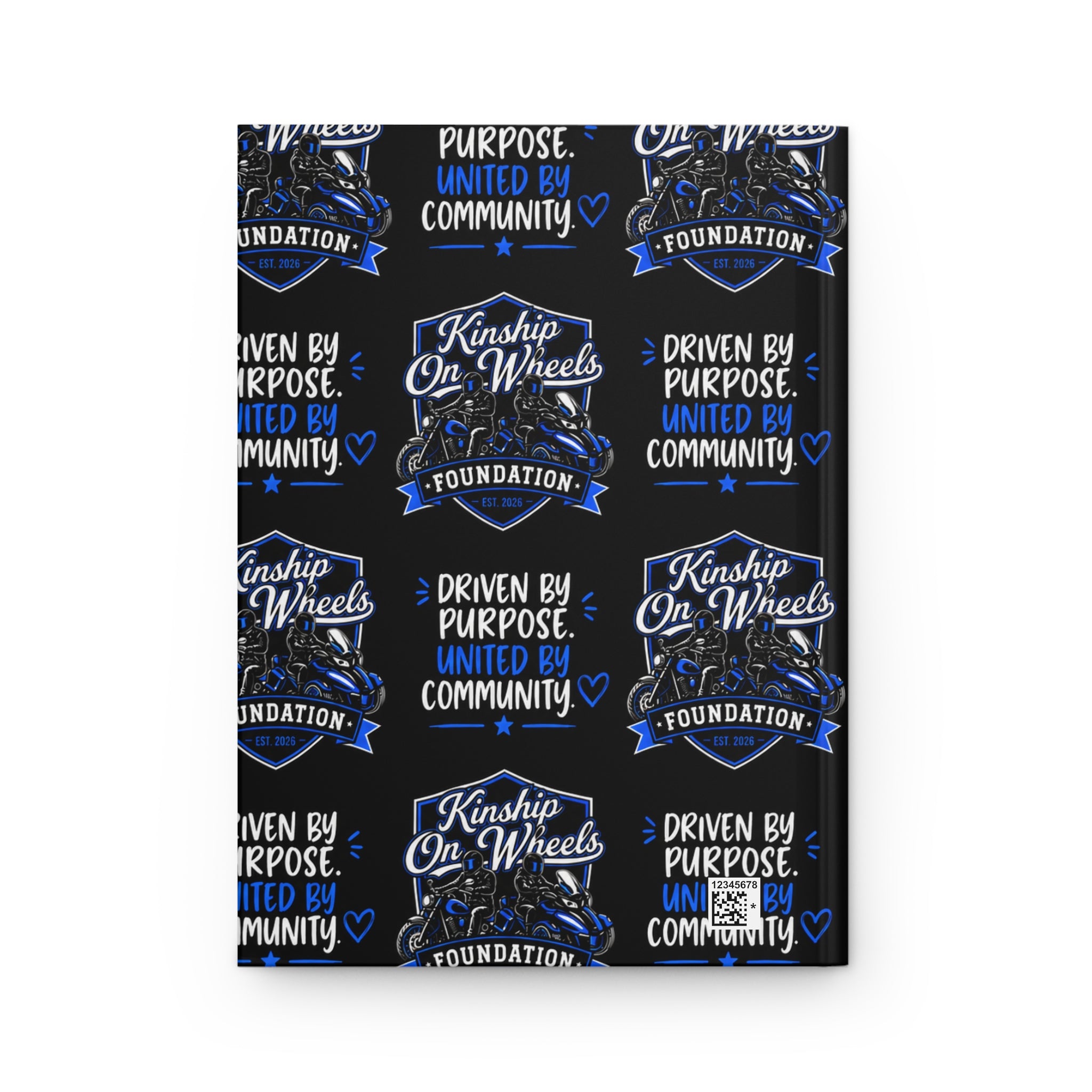 Kinship On Wheels Foundation Hardcover Journal — Driven by Purpose, United by Community